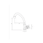 Torneira de Cozinha ABS Mesa 6731 Básica Deckcasa