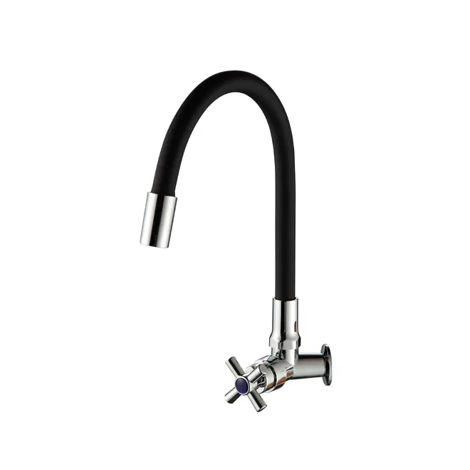Torneira de Cozinha ABS Parede 6743 Flexível Black Deckcasa