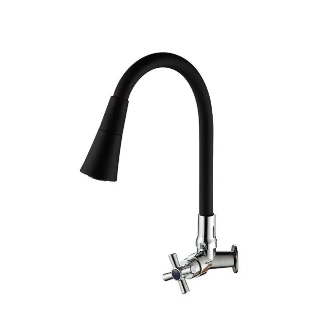 Torneira de Cozinha ABS Parede 6745 Jato Duplo Black Deckcasa