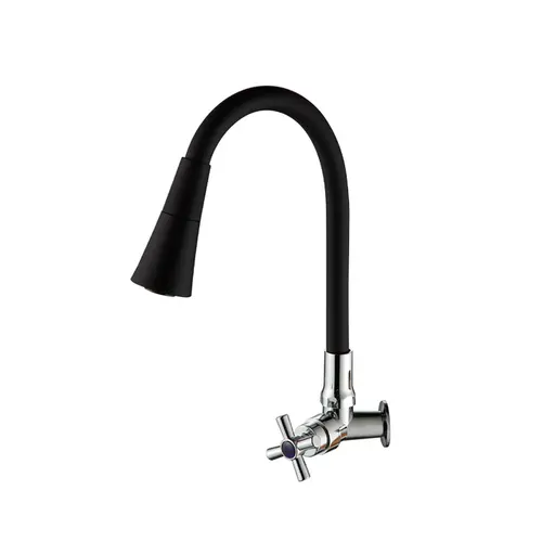 Torneira de Cozinha ABS Parede 6745 Jato Duplo Black Deckcasa