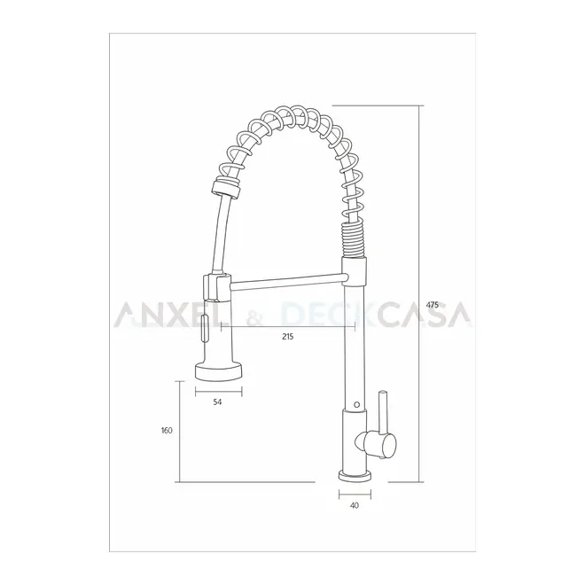 Torneira de Cozinha Gourmet Fria Mesa 1692 Black Deckcasa