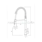 Torneira de Cozinha Gourmet Fria Mesa 1692 Cromada Deckcasa