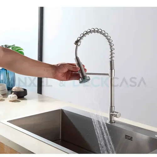 Torneira de Cozinha Gourmet Fria Mesa 1962 Escovada Deckcasa