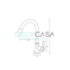 Torneira de Cozinha Mesa 6601 Cromada Deckcasa