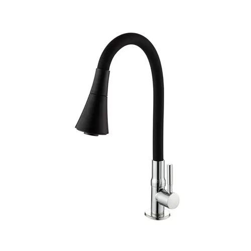 Torneira de Cozinha de Mesa 6607 com Jato Duplo Black Deckcasa
