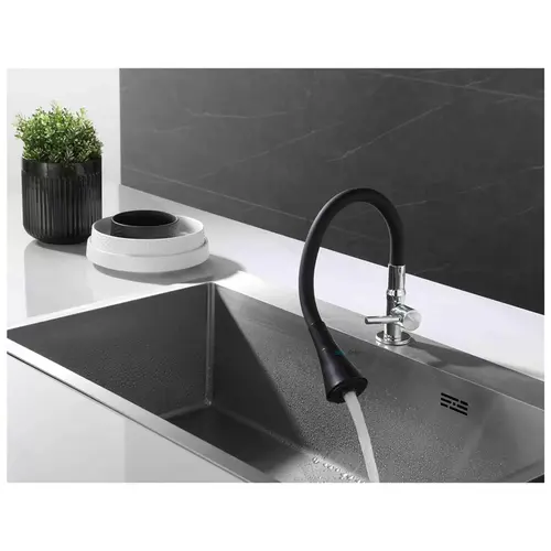 Torneira de Cozinha de Mesa 6607 com Jato Duplo Black Deckcasa