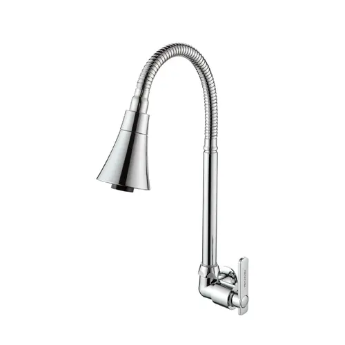 Torneira de Cozinha Parede 6614 Jato Duplo Cromado Deckcasa