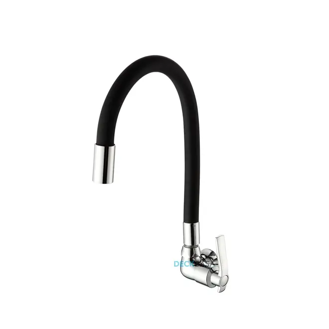 Torneira de Cozinha Parede 6606 Flexível Black Deckcasa