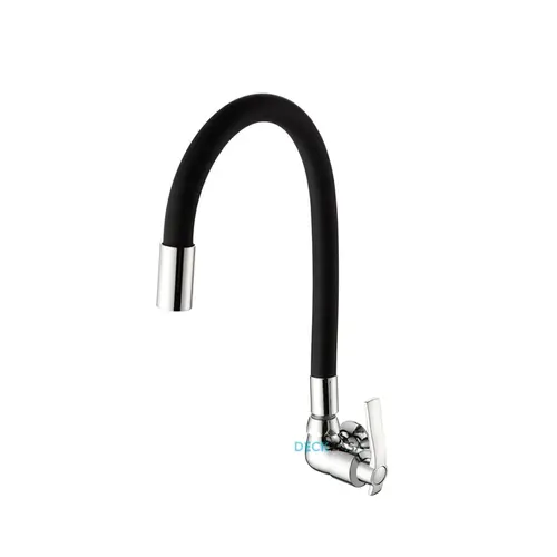 Torneira de Cozinha Parede 6606 Flexível Black Deckcasa
