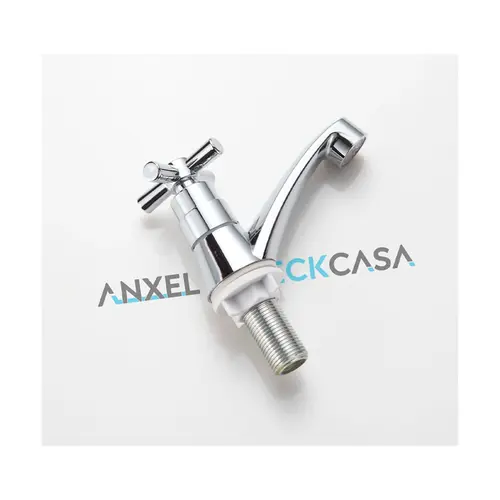 Torneira para Lavatório ABS 6712 Cruzeta Cromada Deckcasa