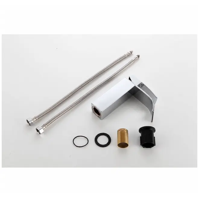 Torneira Monocomando para Lavatório Baixa 6019 Cascata Cromada Deckcasa