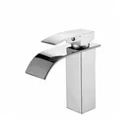 Torneira Monocomando para Lavatório Baixa 6019 Cascata Cromada Deckcasa