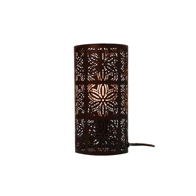 Abajur Flora Preto Fosco Inox Taschibra