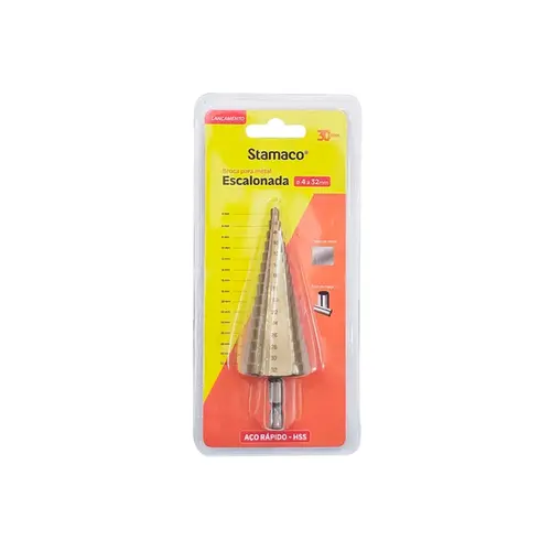 Broca Escalonada para Metal 4 a 32 mm Stamaco