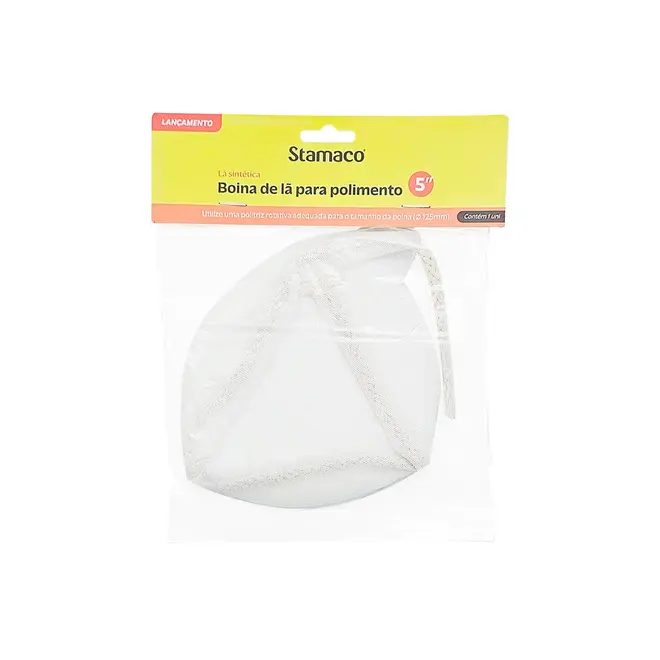 Boina de Lã Sintética para Polimento 125 mm Stamaco
