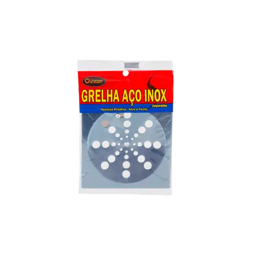 Grelha Quadrada de Aço Inox 10cm com Fecho Overtime