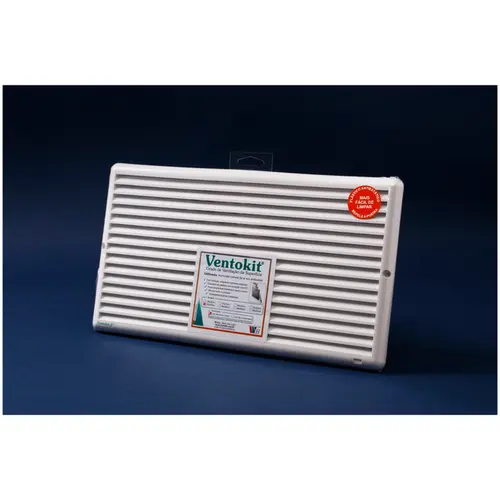 Grade de Ventilação Quadrada Branca 35x20 cm Ventokit