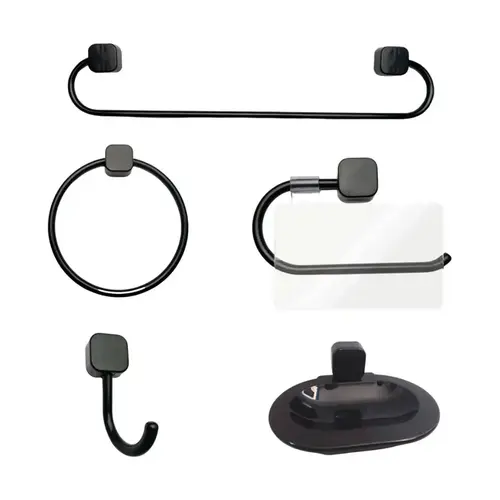 Kit de Acessórios Samba Quadrado 5 Peças Preto Japi