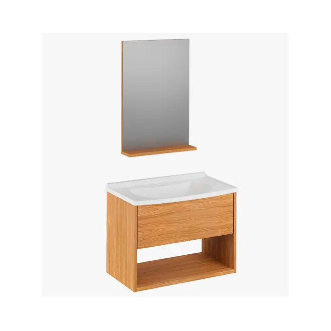 Kit Gabinete Banheiro Mavie 60 cm Freijo Darabas