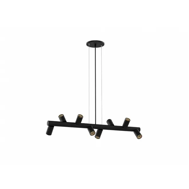 Pendente Amora 8 Lâmpadas E27 Preto Taschibra