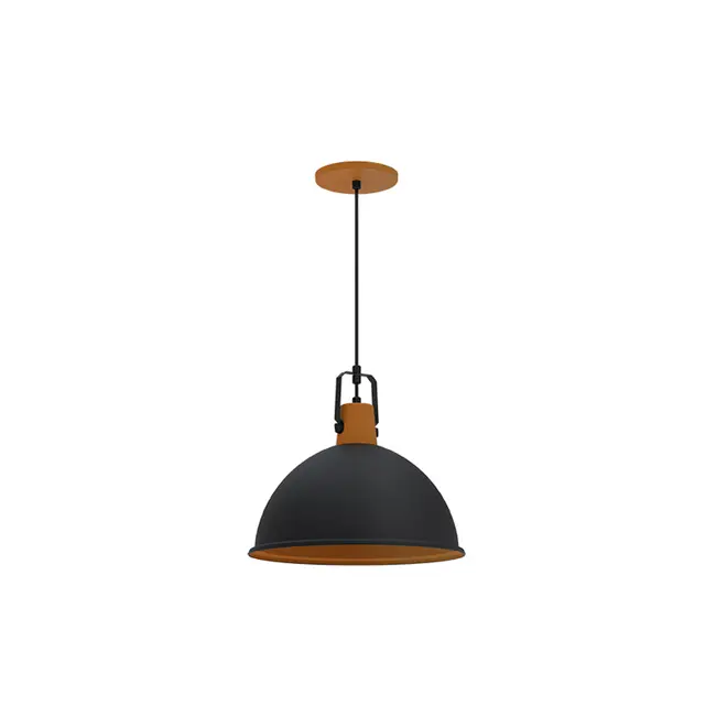 Pendente Factory M Preto Fosco Taschibra