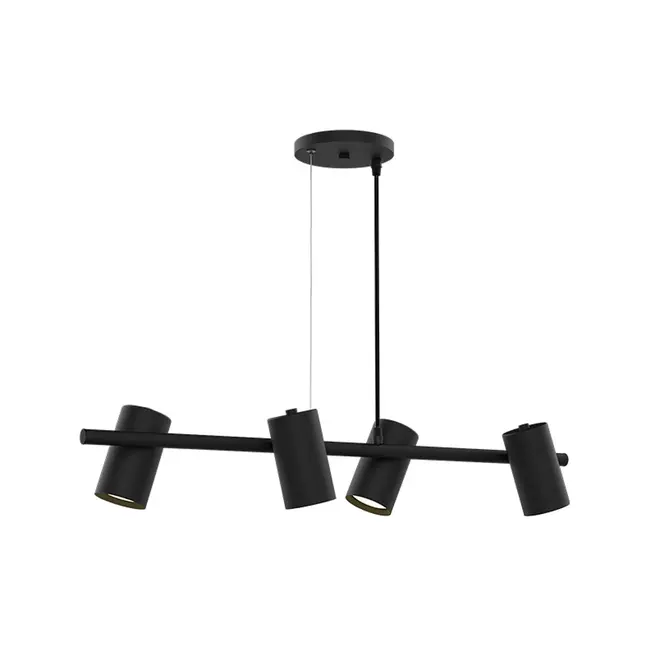 Pendente Foccus 4 Lâmpadas E27 Preto Taschibra