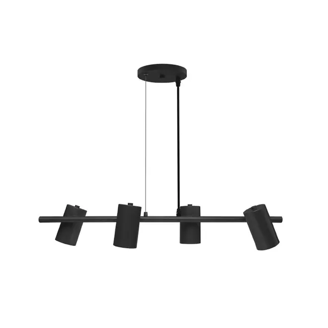 Pendente Foccus 4 Lâmpadas E27 Preto Taschibra