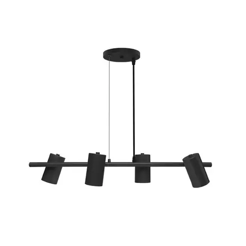 Pendente Foccus 4 Lâmpadas E27 Preto Taschibra