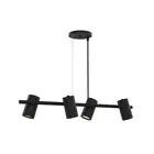 Pendente Foccus 4 Lâmpadas E27 Preto Taschibra