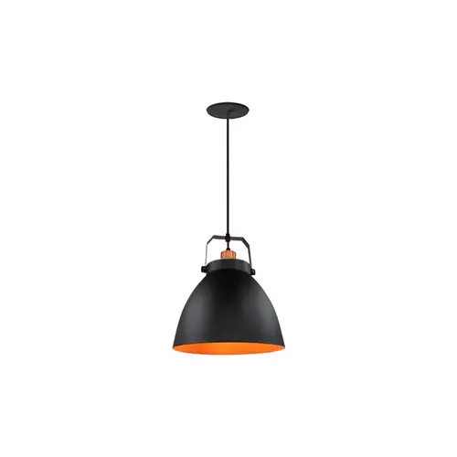 Pendente Navy 1 Lâmpada E27 Preto Fosco Taschibra