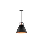 Pendente Navy 1 Lâmpada E27 Preto Fosco Taschibra