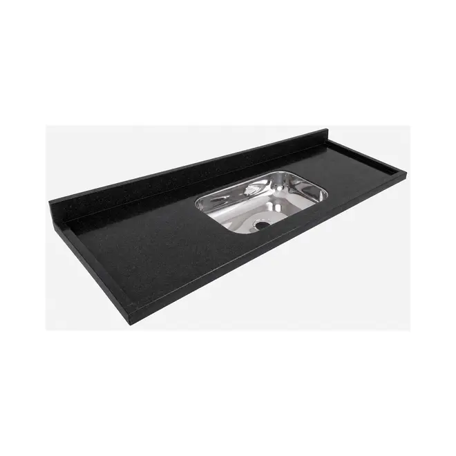 Pia de Cozinha Granito Rubi Negresco 1,20m RW