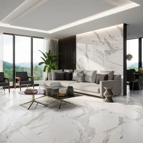 PORCELANATO 80X80 POLIDO CACACATA ORO LUX  CX 2,60M2 BIANCO