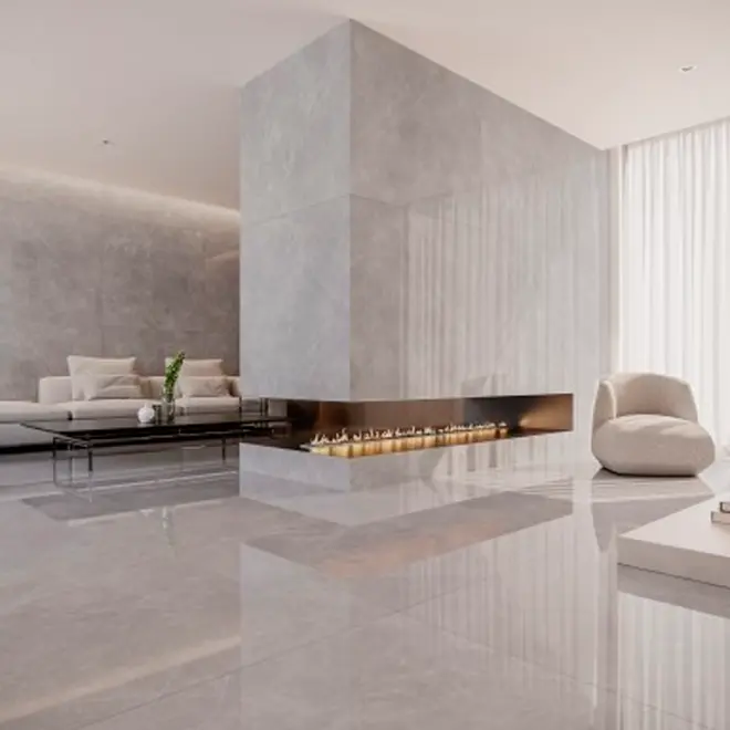 PORCELANATO 90X90 ACETINADO GRIS ARMANI SATIN CX 2,40M2 BIANCO