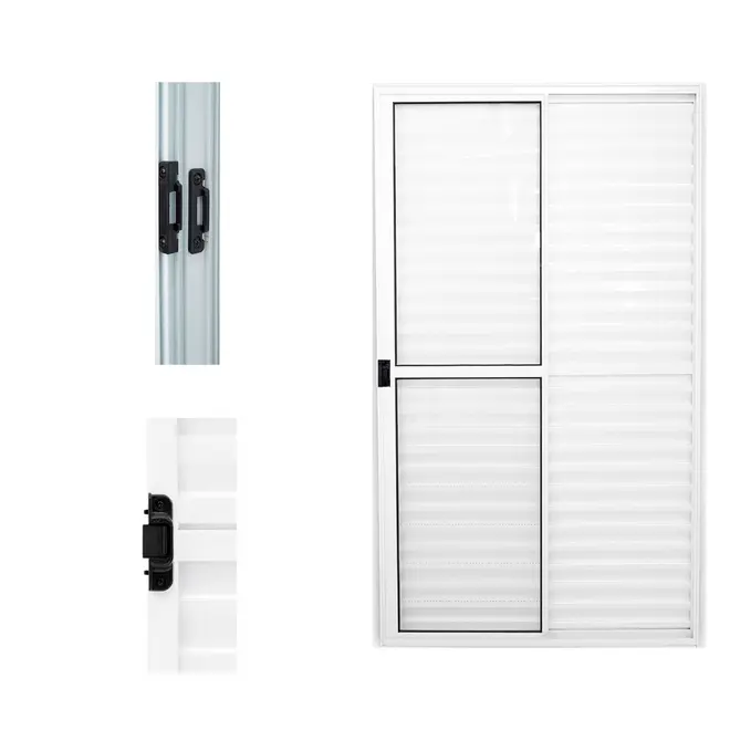 Porta Balcão 3 Folhas Light Branco 210x120 Lux