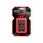 Gancho Scotch Pequeno 0,5Kg Preto 4un. Autocolante 3M