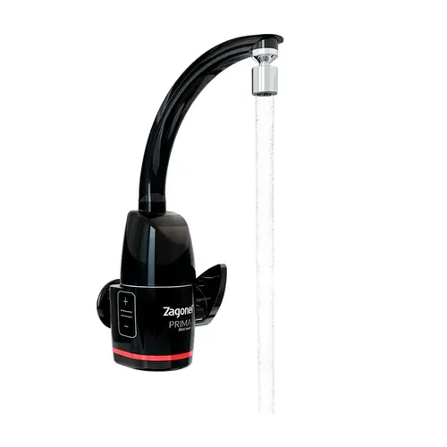 Torneira Elétrica Prima Black Touch 5500w 127V Parede/Mesa Zagonel