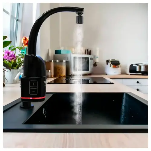 Torneira Elétrica Prima Black Touch 5500w 127V Parede/Mesa Zagonel