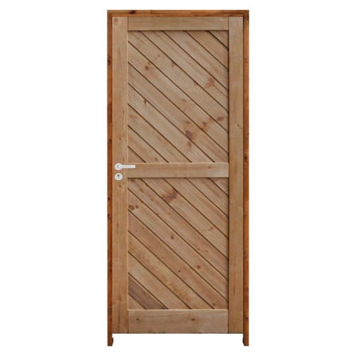 PORTA MEXICANA DIAGONAL BT14 FECHAD. EXT 210X82 DIR RODAM - Porta Mexicana  Frisada Diagonal BT14 Fechadura Stilo 210x82 DIR Rodam - RODAM