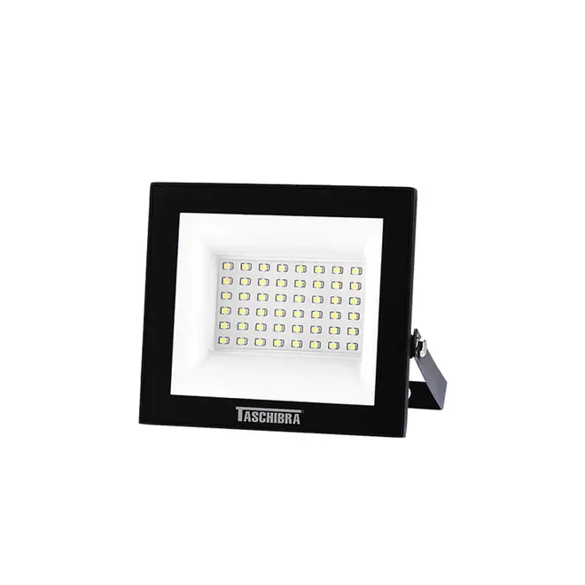 Refletor LED TR Slim 50W Preto 6500K Taschibra