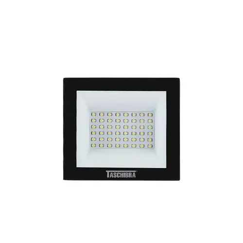 Refletor LED TR Slim 50W Preto 6500K Taschibra