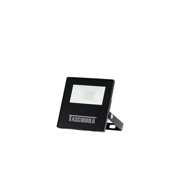 Refletor LED TR Slim 10W Preto 6500K Taschibra