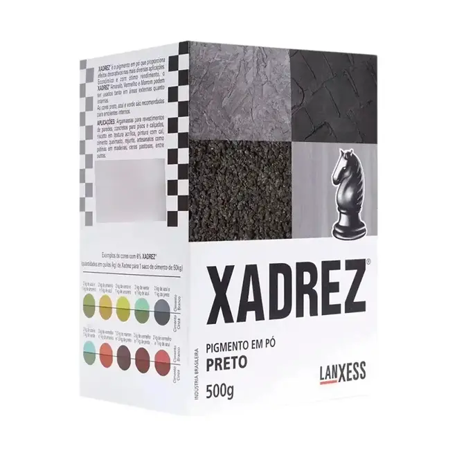 Pigmento em Pó Xadrez 500g Preto Lanxess