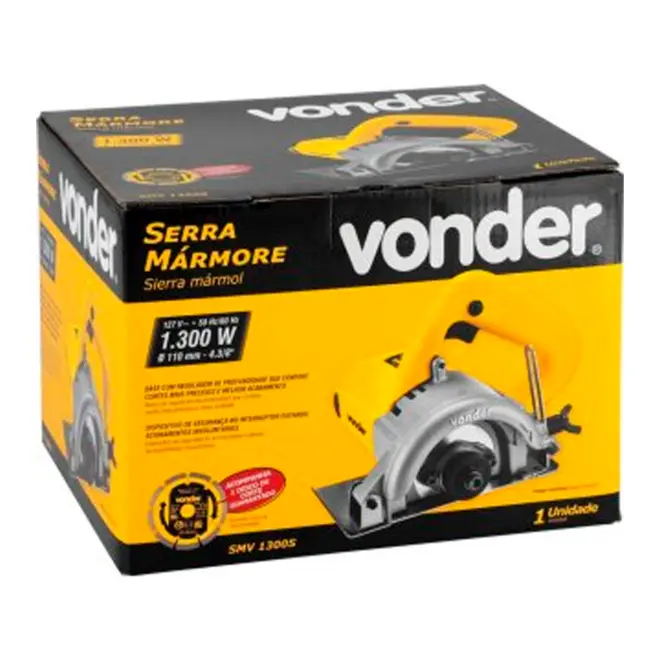 SERRA MARMORE SMV 1300S S/KIT 127V VONDER