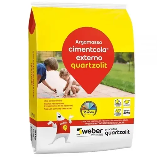 Argamassa Ac2 Externa Cinza  20Kg Quartz