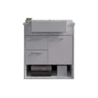 TOUCADOR COM CUBA DELTA 60 BRANCO/MARMORIZADO BRANCO CEROCHA