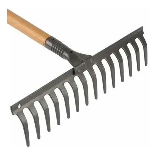 Ancinho Metálico 14 Dentes com Cabo de Madeira 120 cm Tramontina