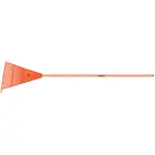Vassoura Plástica 18Dentes Laranja com cabo 120cm Tramontina