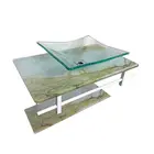 Lavabo com Cuba Rubi 64x40cm Marmorizado Calacata VS Metais