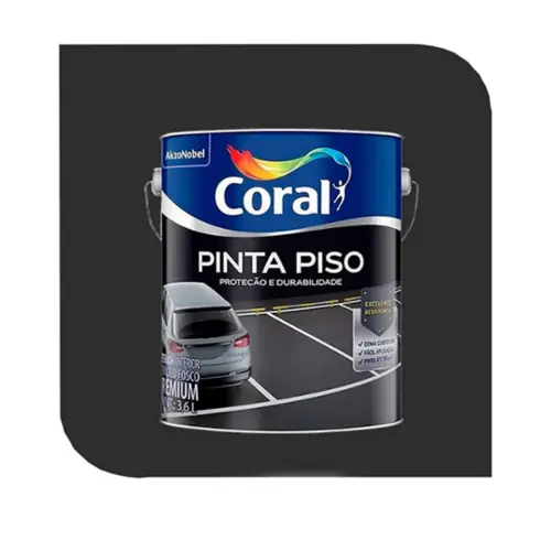 TINTA PINTA PISO 3,6L PRETO CORAL